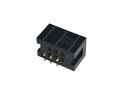 Box header Molex 6-pin male gouden pins (2x3p)